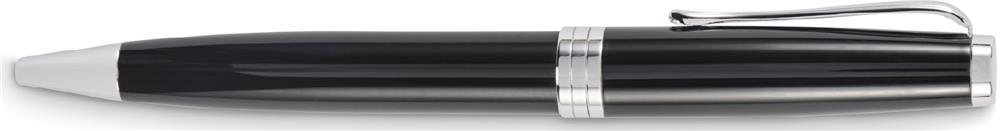 Set stylo bille et roller inox recyclé personnalisé LYON SET, stylo clip 1