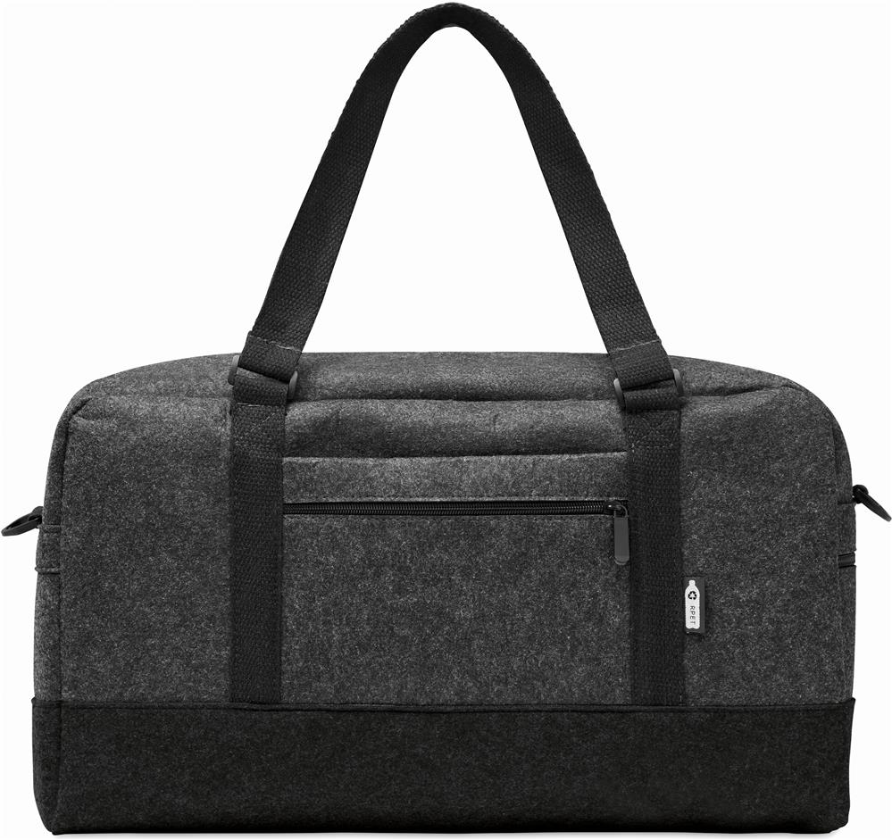 Sac de sport feutre RPET personnalisé INDICO BAG, devant poche