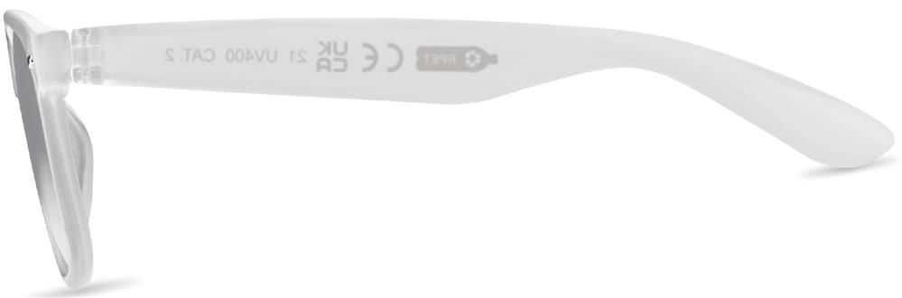 Lunettes de soleil RPET personnalisées MACUSA, pied gauche