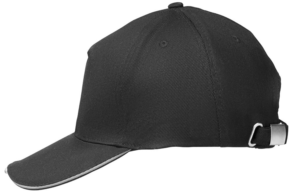 Casquette LED coton 200 g/m² personnalisée LUZCAP, côté droite