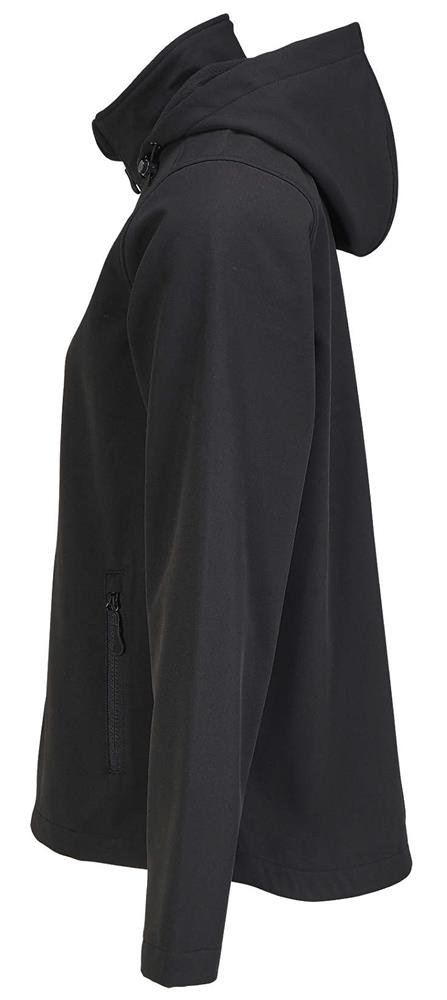 Softshell à capuche femme personnalisée RACE HOODED WOMEN, manche gauche