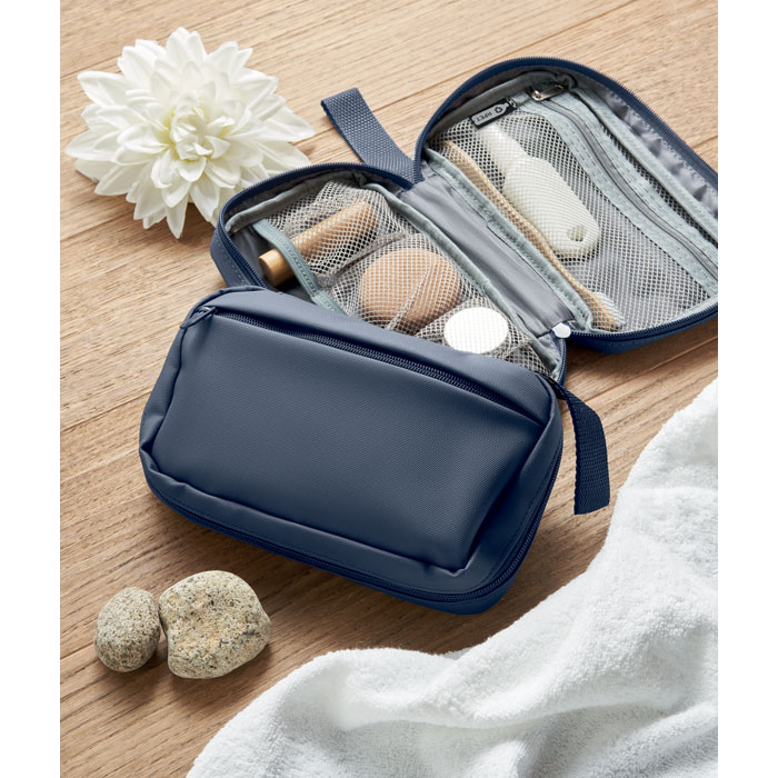 Trousse de toilette RPET 600D personnalisée VANIT