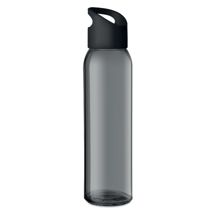 Bouteille en verre 470 ml personnalisée PRAGA, Noir