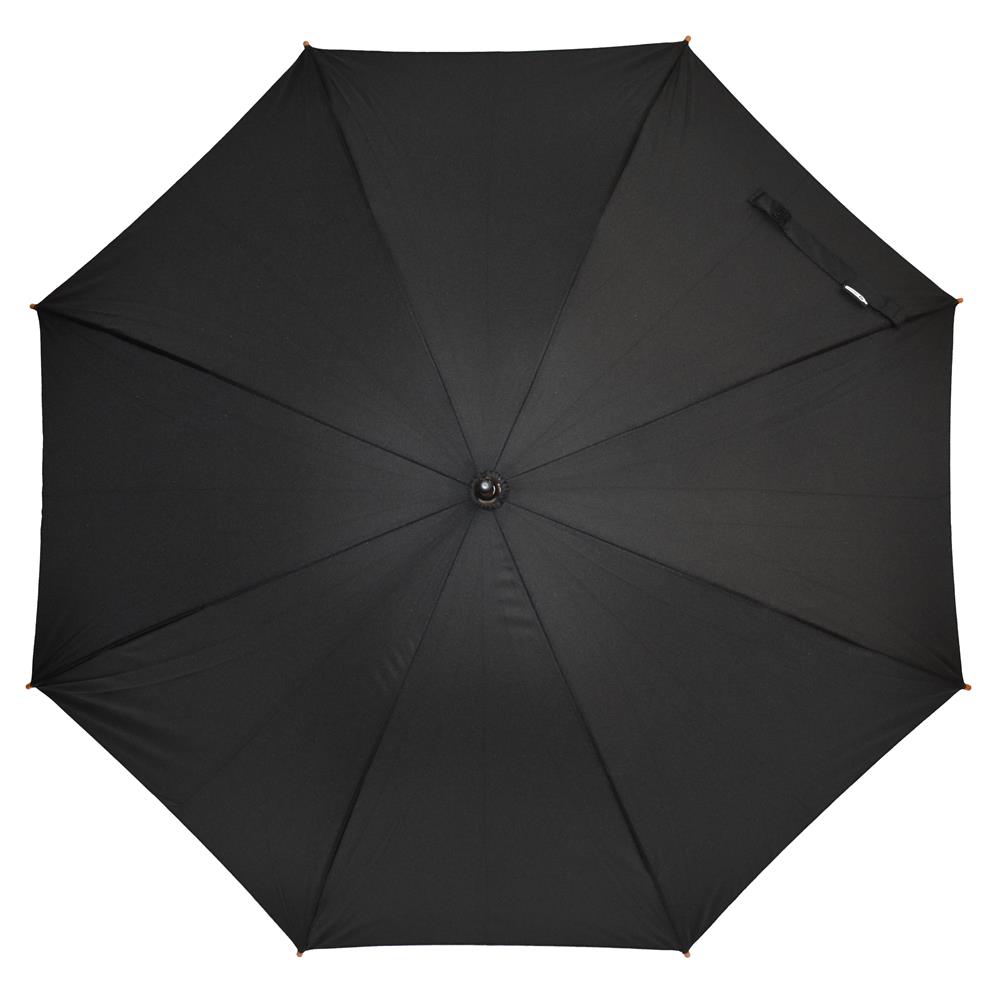 Parapluie RPET manche bois courbé personnalisé CUMULI RPET, segment 1
