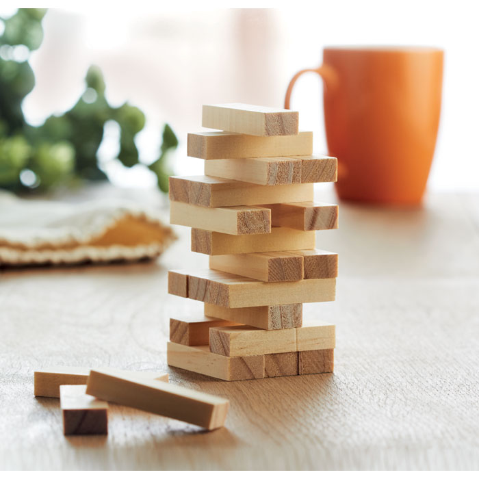 Jeu de tour à empiler en bois personnalisé PISA