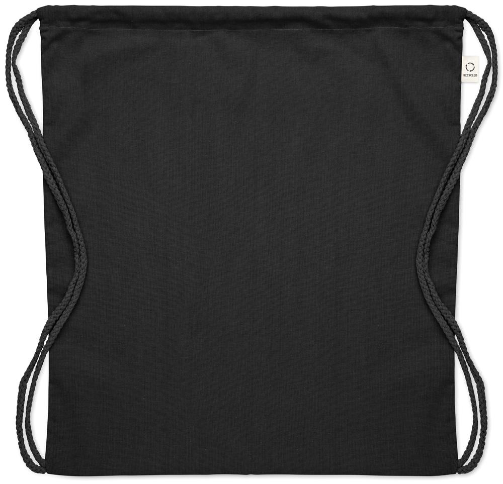 Sac à cordon coton recyclé personnalisé CABETRI COLOUR, devant (transfert numérique)