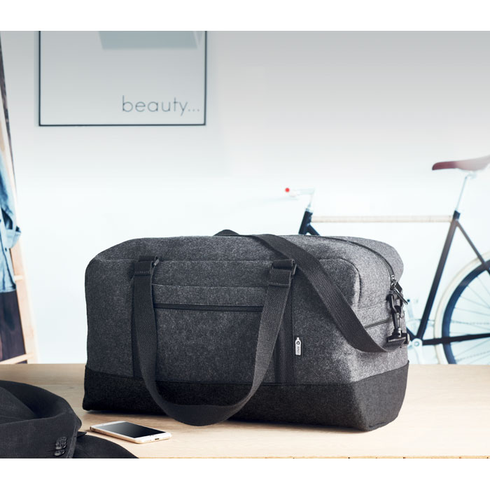 Sac de sport feutre RPET personnalisé INDICO BAG