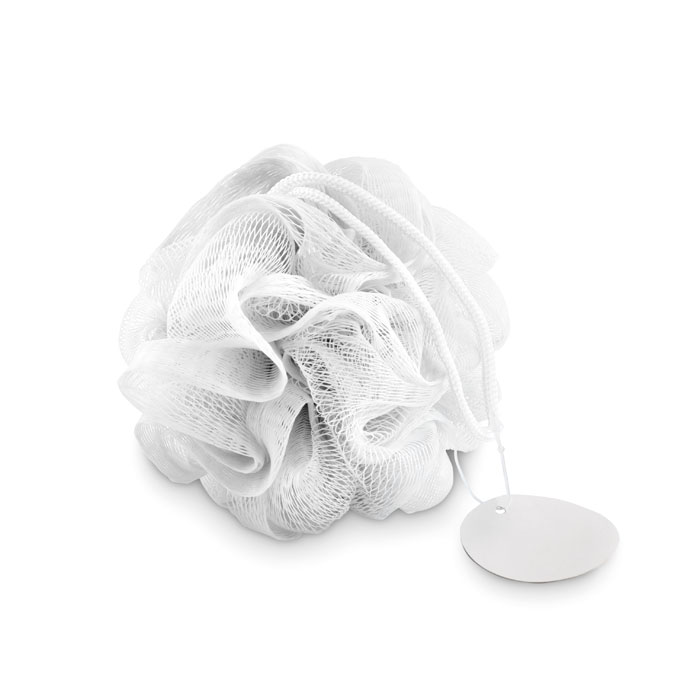 Fleur de douche PE personnalisée PUF, Blanc