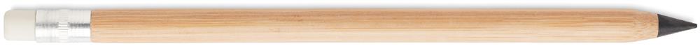 Stylo sans encre bambou avec gomme personnalisé INKLESS PLUS, corps gauche
