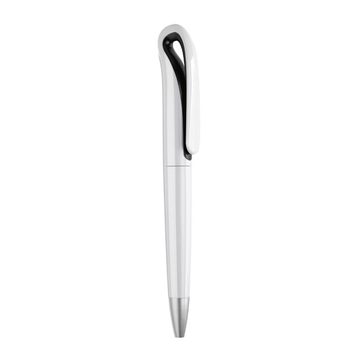 Stylo bille twist ABS personnalisé WHITESWAN, Noir