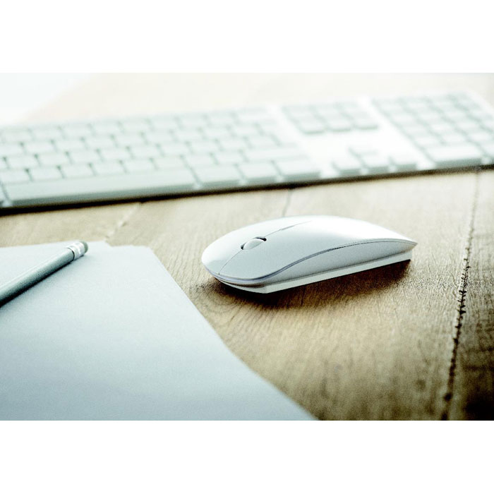 Souris sans fil ABS recyclé personnalisée CURVY