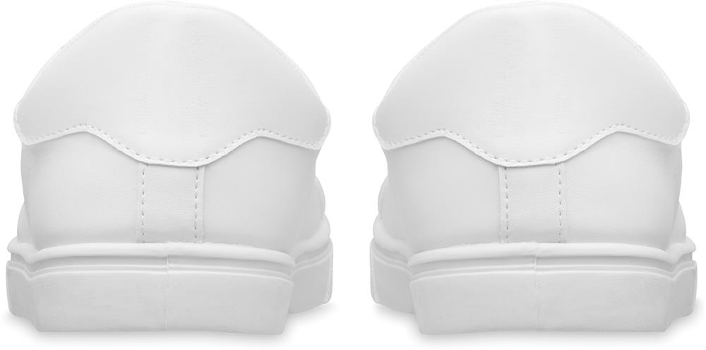 Baskets PU blanches taille 47 personnalisées BLANCOS, dos droite
