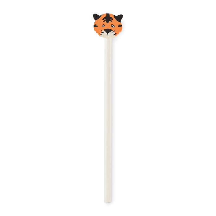 Crayon bois avec gomme animal personnalisé CIRCO