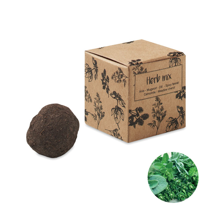 Boule de graines d'herbes personnalisée BOMBI III