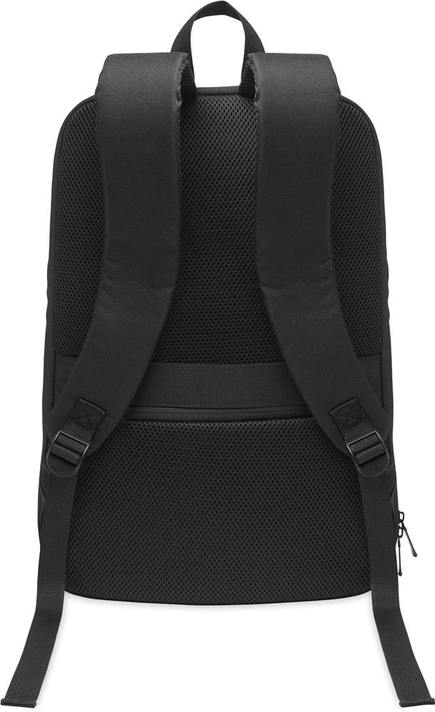 Sac à dos ordinateur 15'' RPET 600D personnalisé ARLON, épaule sangle gauche