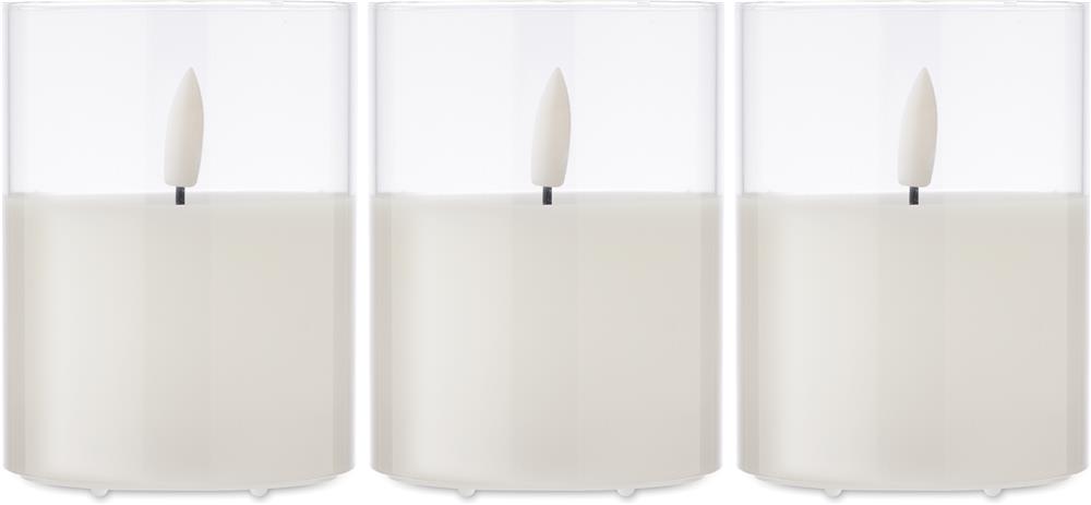Bougie LED en cire flamme réaliste personnalisée XANDLE+, tour complet