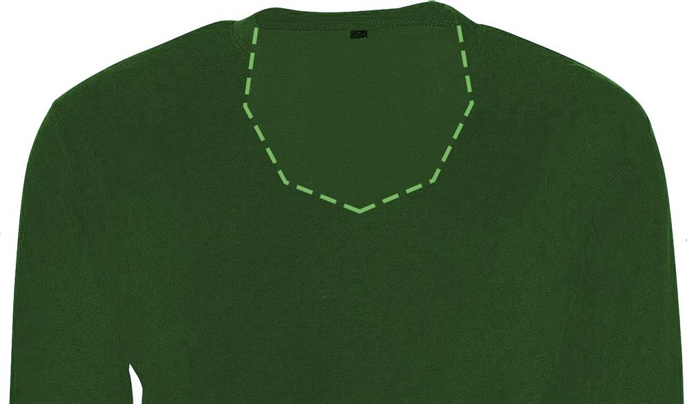 Sweat col rond coton bio 280 g/m² personnalisé COMET, intérieur