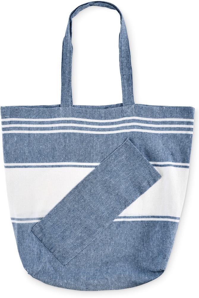 Sac de plage et serviette 180 g/m² personnalisés HUMMUM, sac côté 2