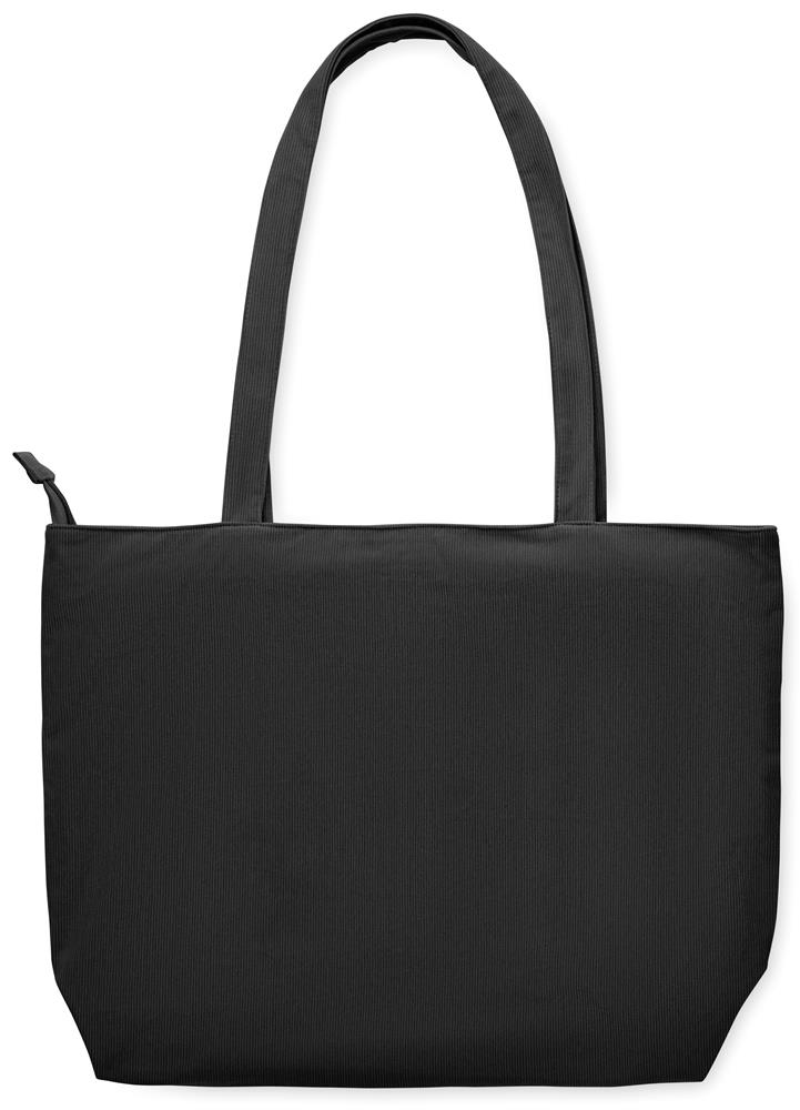 Grand sac shopping velours côtelé personnalisé CORDY G, dos