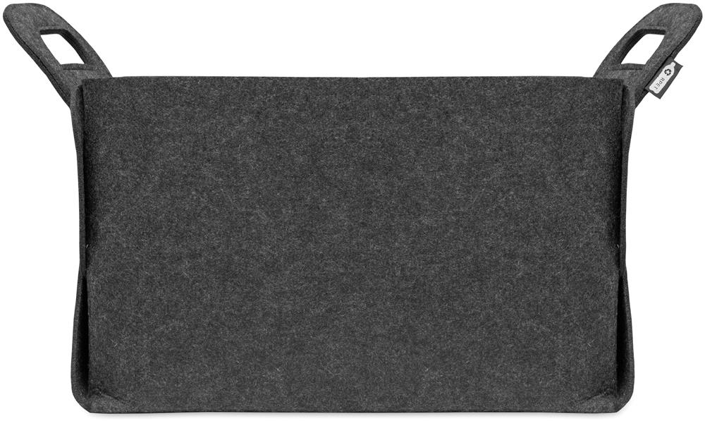 Panier pliable feutre RPET personnalisé FIALAN, côté 1