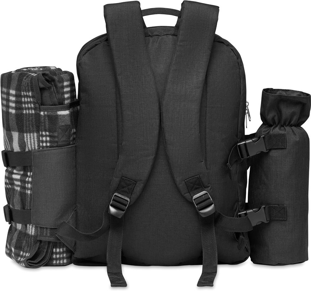 Sac à dos pique-nique 4 personnes RPET personnalisé DUIN, sangle droite