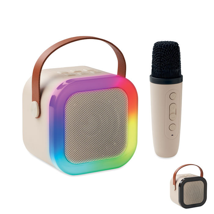 Kit karaoké enceinte 5 W et micro personnalisé KARASET+