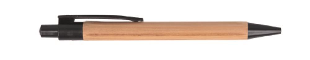 Carnet et stylo en bambou personnalisés BAMBLOC, corps gauche