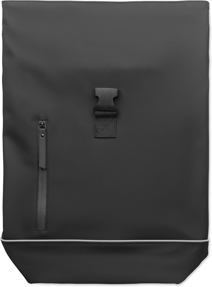 Sac à dos PU 15 pouces personnalisé LAPTOSA, devant (sérigraphie)