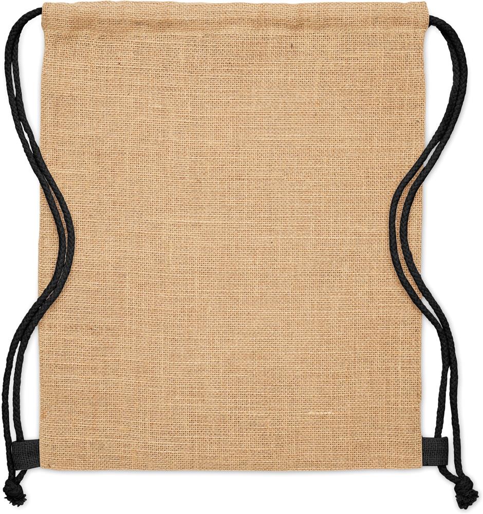 Sac à cordon jute personnalisé FUKURO, dos
