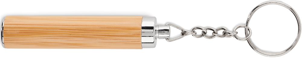 Lampe torche porte-clés bambou personnalisée PIANTI, côté 1