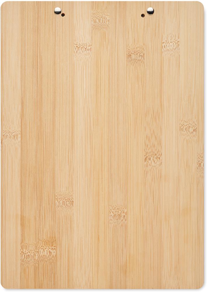 Porte-bloc A4 en bambou personnalisé CLIPBO, dos
