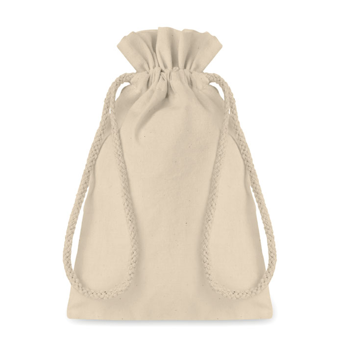 Petit sac en coton 105 g/m² beige personnalisé TASKE SMALL
