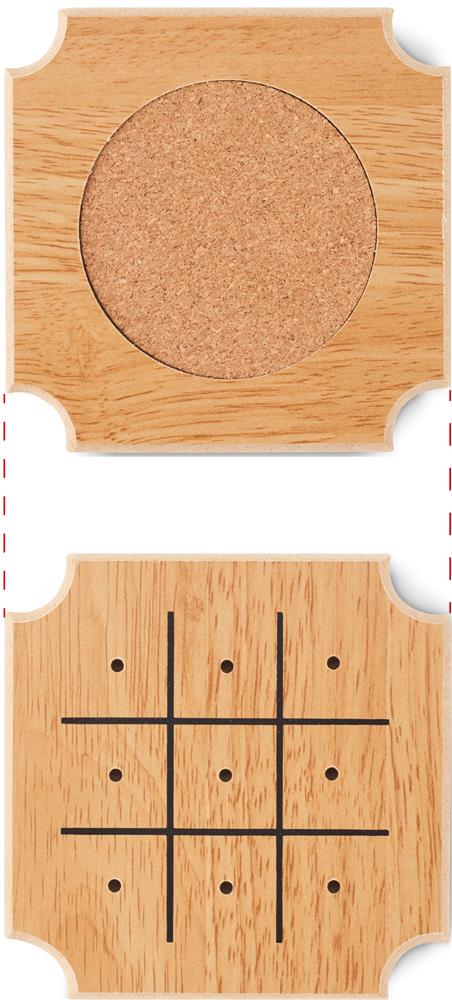 Sous-verres jeux en liège personnalisés COASTGAME, sous-verre 3