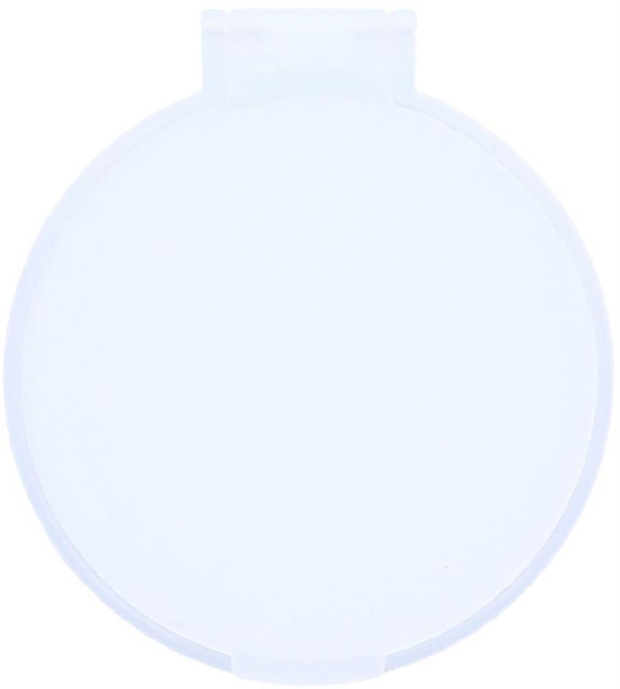 Miroir de maquillage rond personnalisé MIRATE, dessus (tampographie)