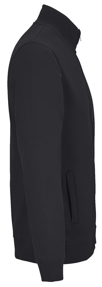 Sweat zippé coton et polyester recyclé personnalisé COOPER, manche droite