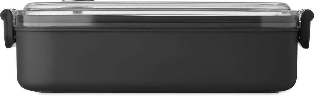 Lunch box PP intérieur inox personnalisée HOAGIE, côté 1