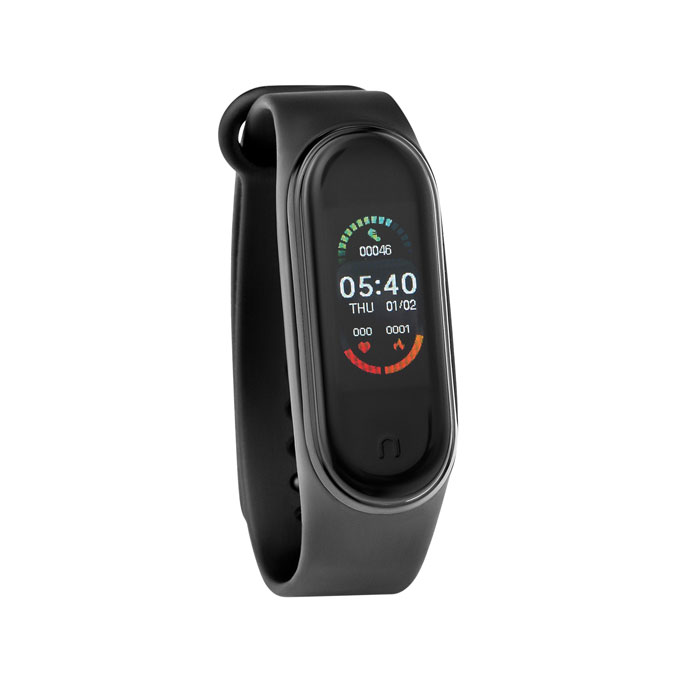 Montre de santé connectée écran tactile personnalisée ARTA, Noir