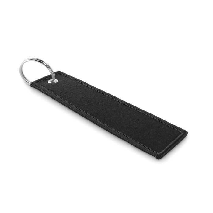 Porte-clés key tag polyester personnalisé TAKEOFF