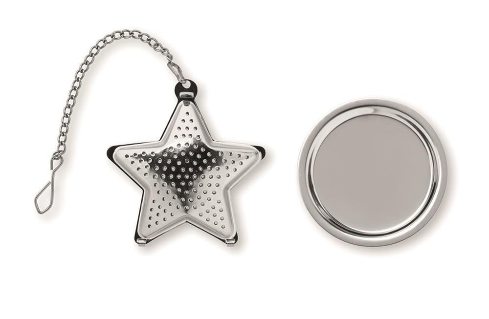 Infuseur à thé étoile inox personnalisé STARFILTER, dessous