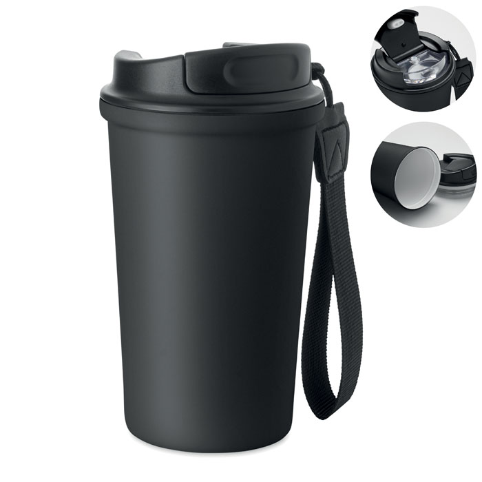 Gobelet inox recyclé céramique 400 ml personnalisé NAKANO
