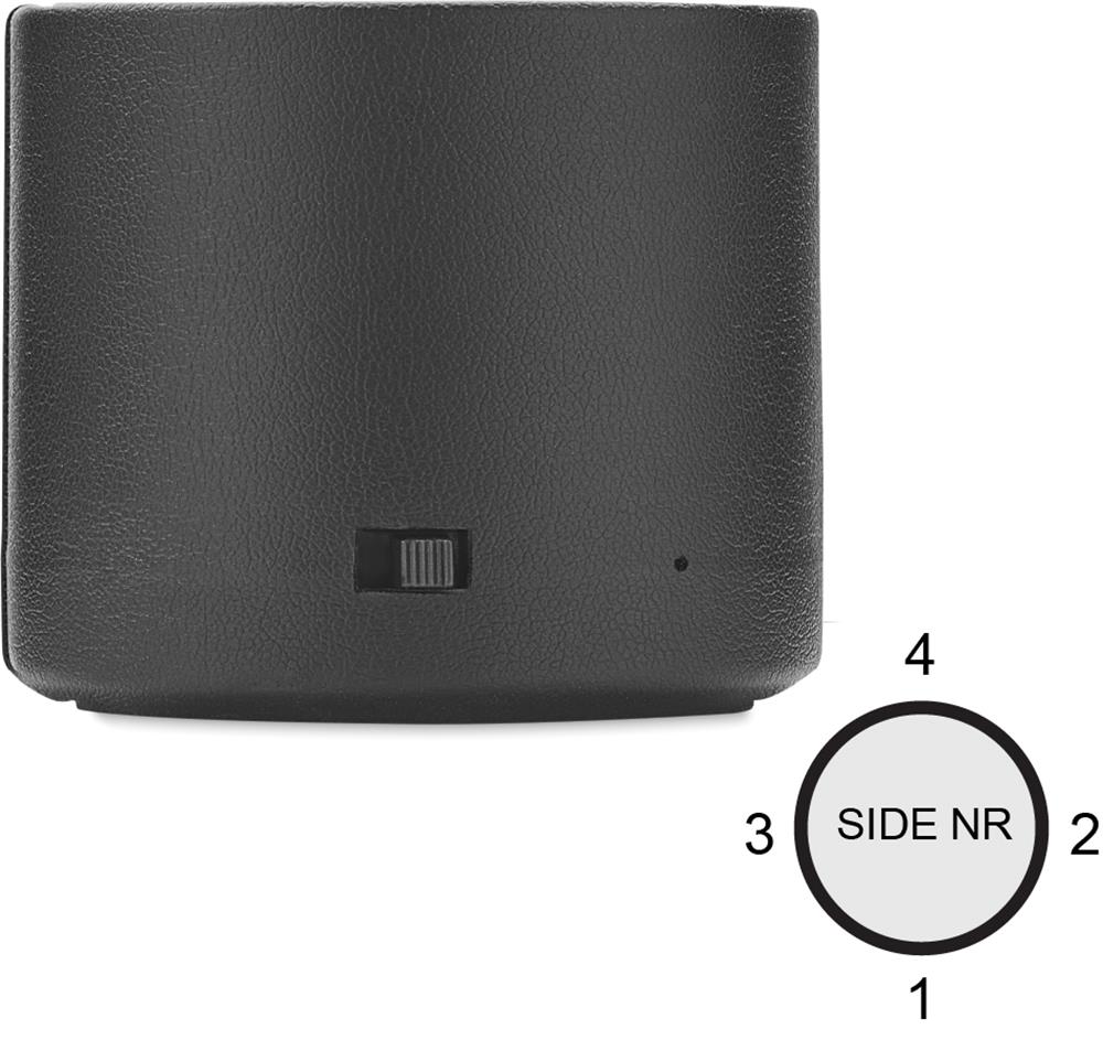 Enceinte sans fil 3 W PU recyclé personnalisée GAMA, côté 1