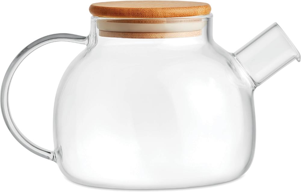Théière en verre 850 ml personnalisée MUNNAR, gauche