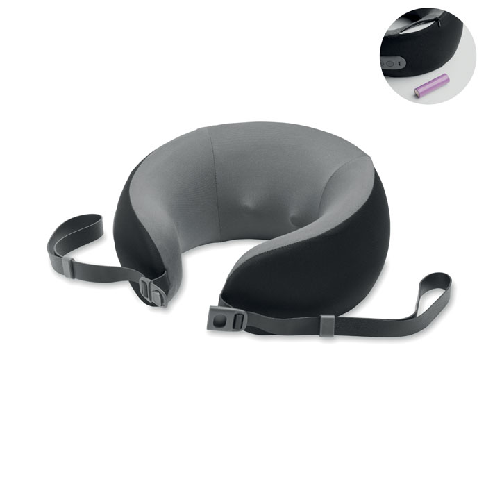 Coussin de massage cervical 1200 mAh personnalisé RELIEF, Noir