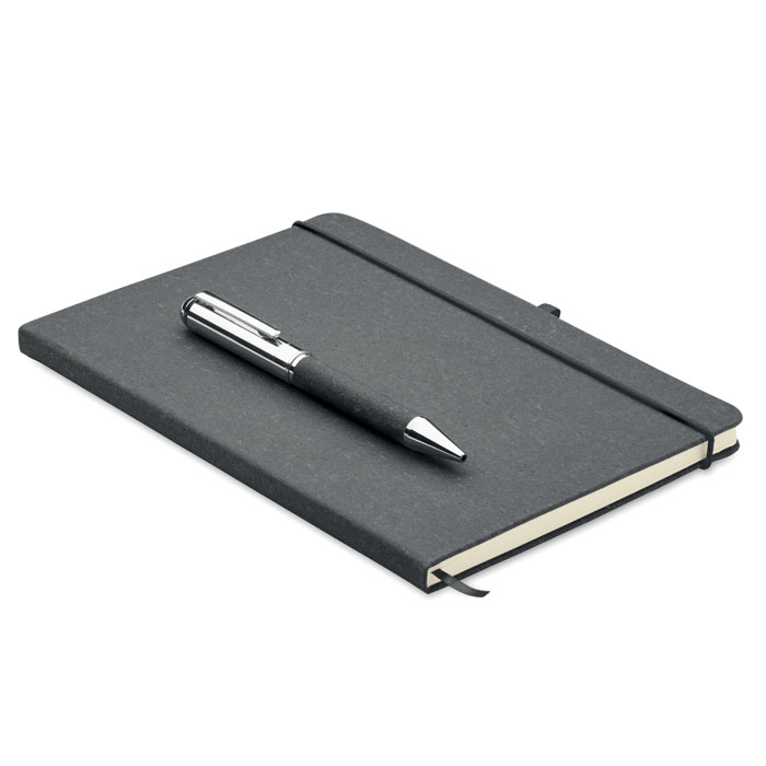 Coffret carnet A5 cuir recyclé personnalisé ELEGANOTE