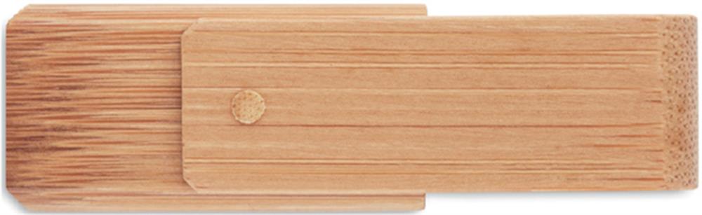Clé USB bambou 16 Go personnalisée, devant