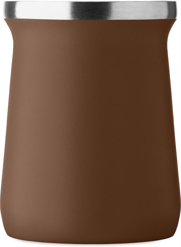 Tasse à maté inox recyclé personnalisée MIYERBA, dos