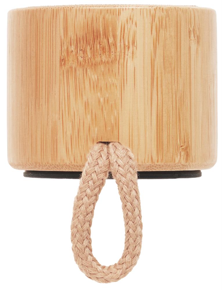 Enceinte bambou 3 W personnalisée COOL, côté 3