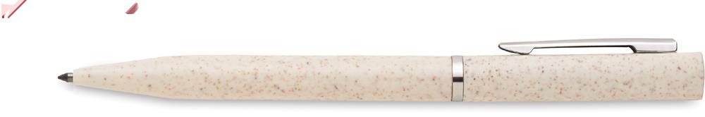Parure stylos paille de blé personnalisée PEAT, corps (tampographie) 2