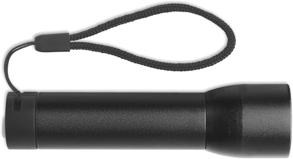 Lampe torche zoom aluminium recyclé personnalisée LUMEZO, côté 2