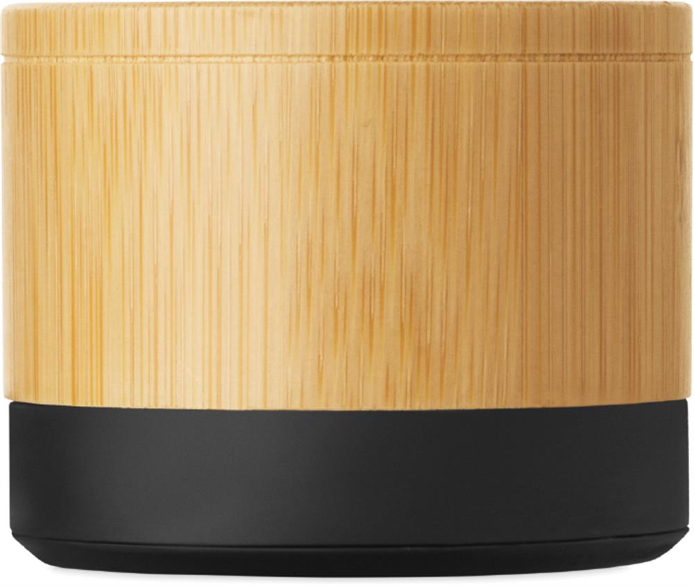 Enceinte sans fil bambou 3 W personnalisée RECAR BAMBOO, côté 1